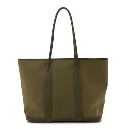 Hermes Buffle Skipper Toile Garden 36 MM Zip Tote Vert Veronese 1 of 15
