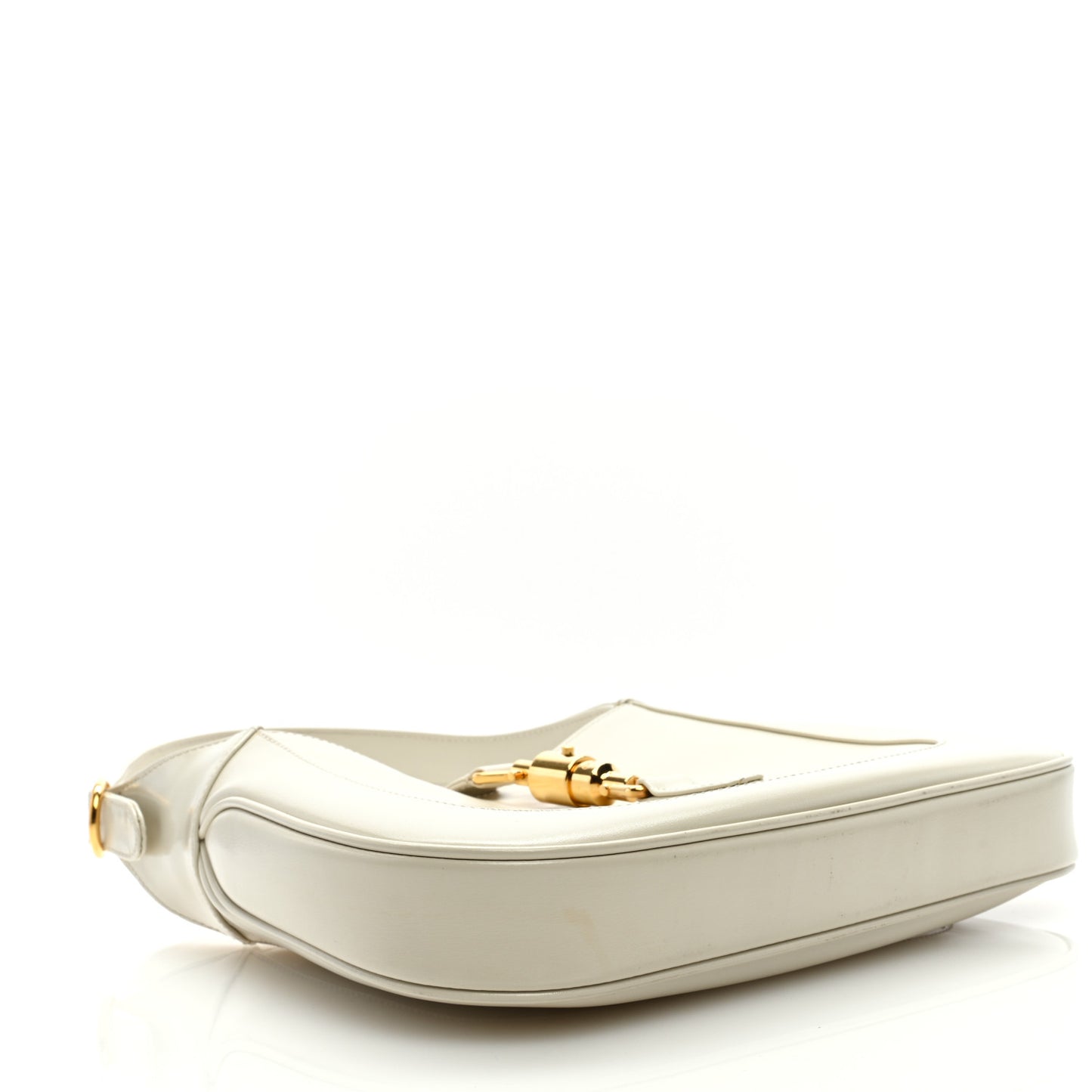 Boarded Dyana Lux Calfskin Small Jackie 1961 Hobo Mystic White