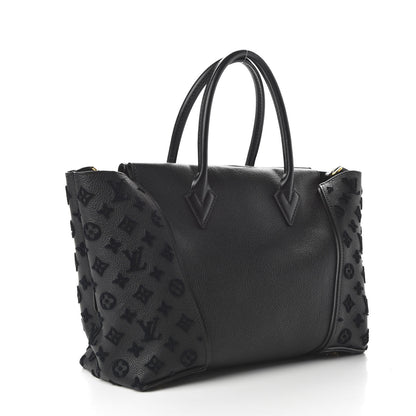 Louis Vuitton Veau Cachemire Tote W PM Black 3 of 9