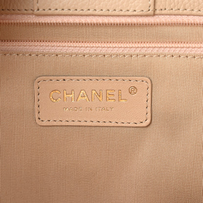 Chanel Calfskin Cerf Executive Shopper Tote Beige 9 of 10