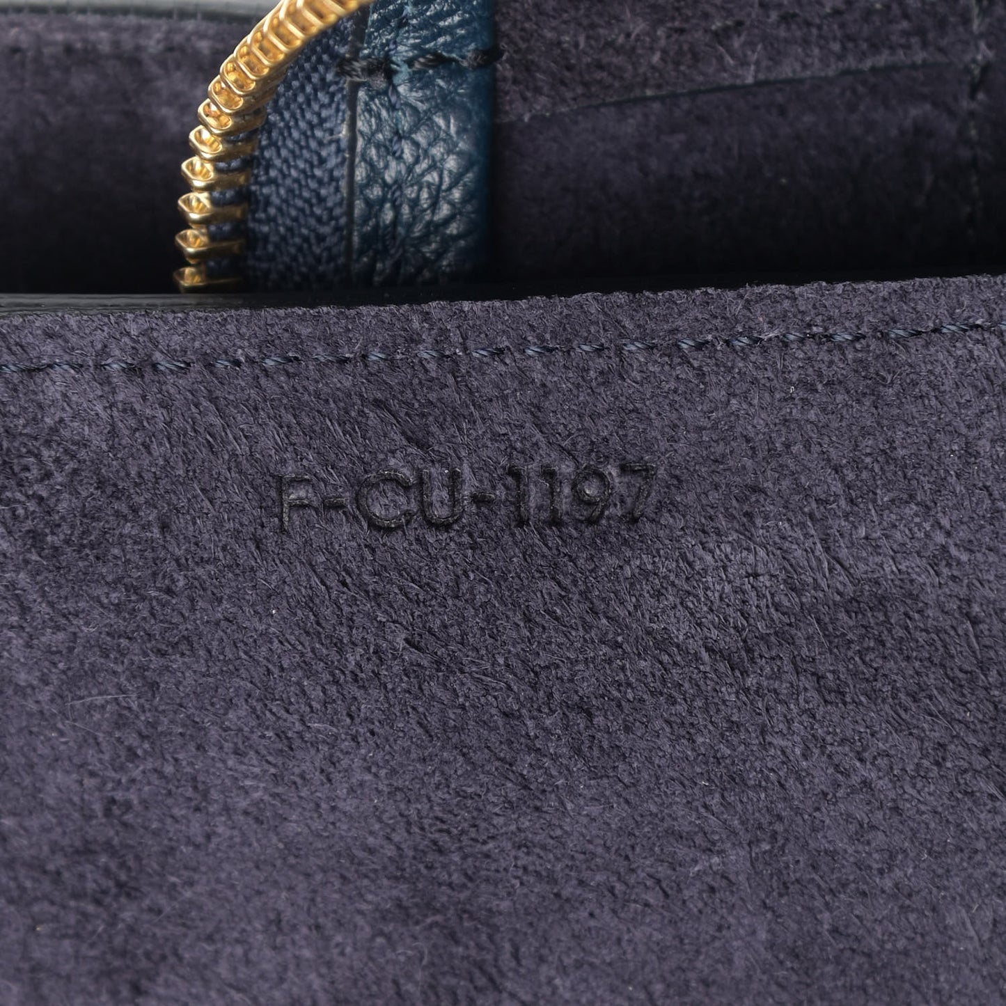 Baby Grained Calfskin Micro Belt Bag Abyss Blue
