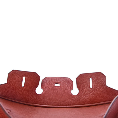 Hermes Taurillon Clemence Birkin 35 Rouge Venetian 10 of 46