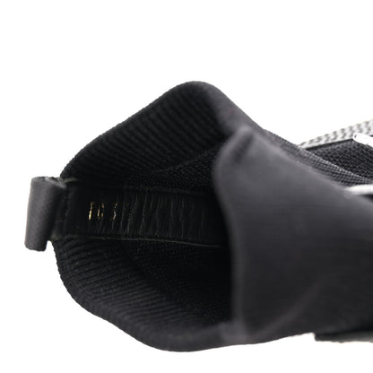 Christian Dior Technical Knit Calfskin Womens Walk'N'Dior High Top Sneakers 38.5 Black 9 of 9