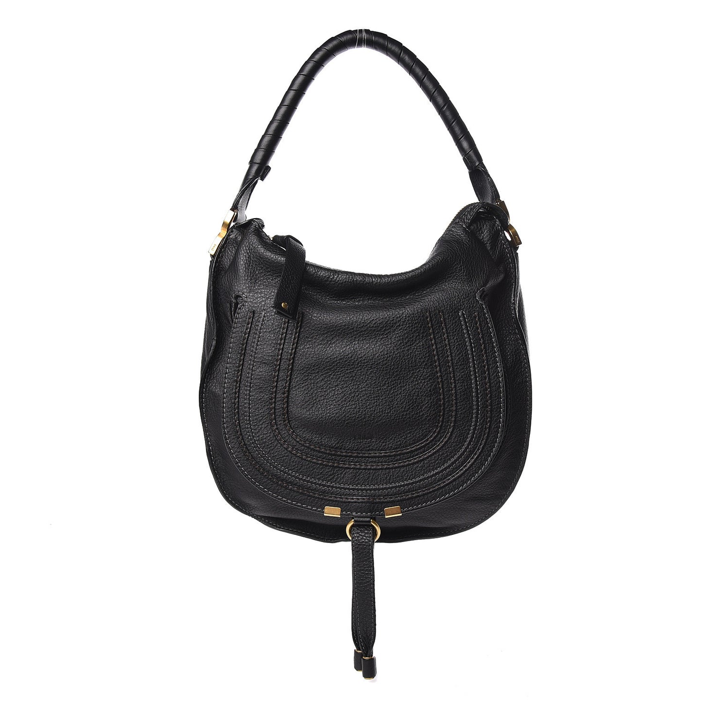 Calfskin Medium Marcie Hobo Black