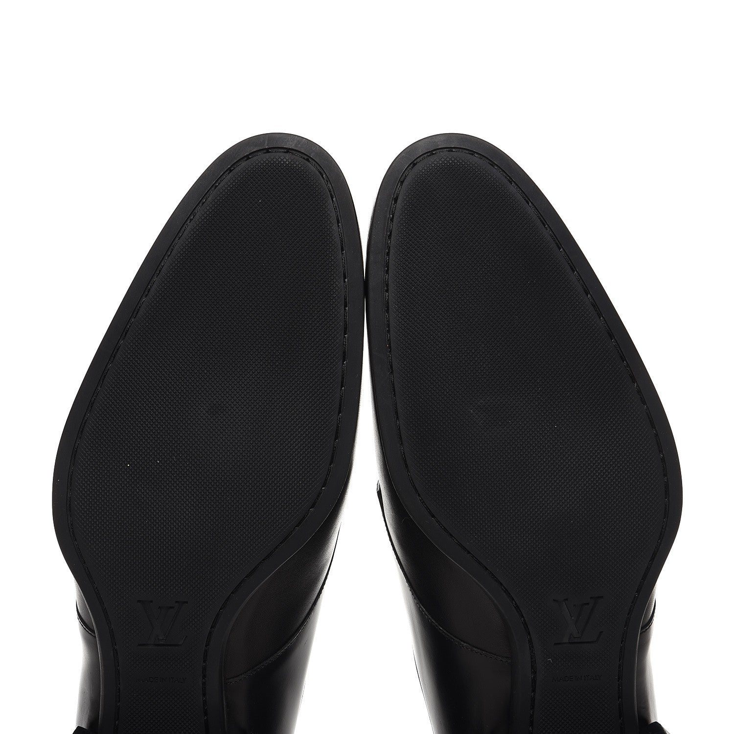 Louis Vuitton Lambskin Derby Lace Up Shoes 8 Black 7 of 8