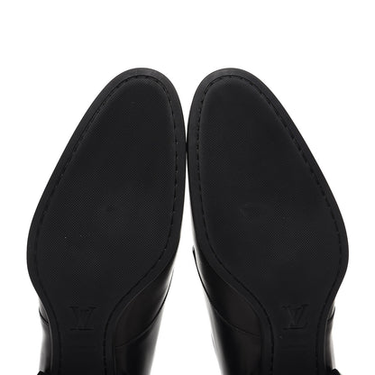 Louis Vuitton Lambskin Derby Lace Up Shoes 8 Black 7 of 8