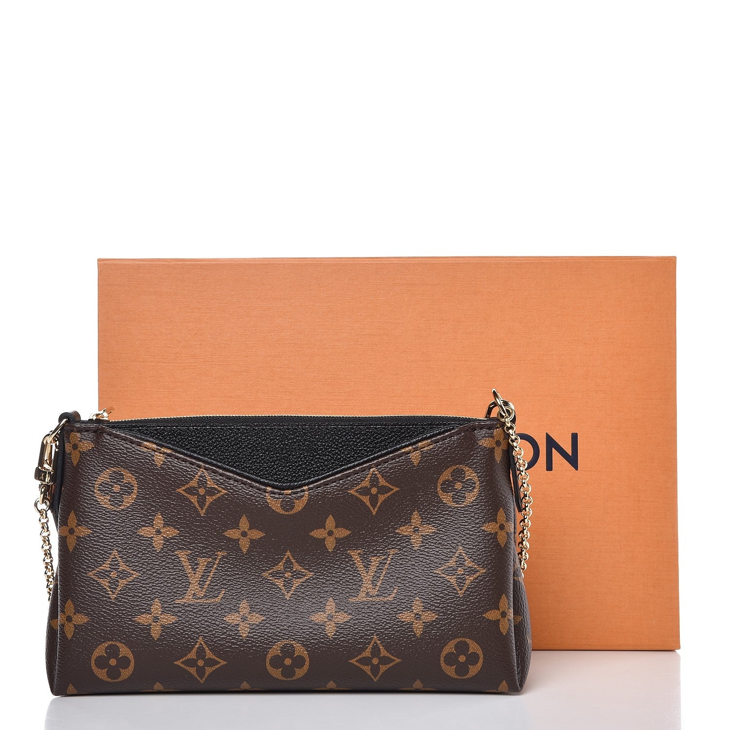Louis Vuitton Monogram Pallas Clutch Black 15 of 15