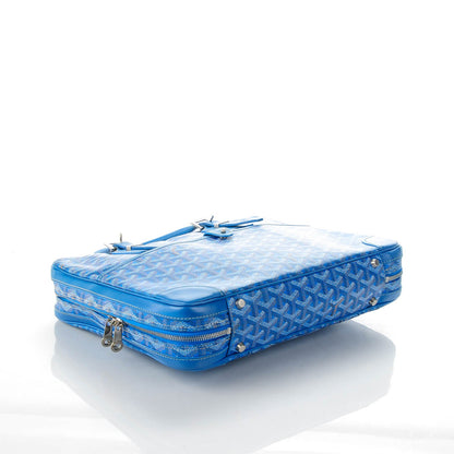 Goyard Goyardine Small Ambassade Briefcase Sky Blue 4 of 8