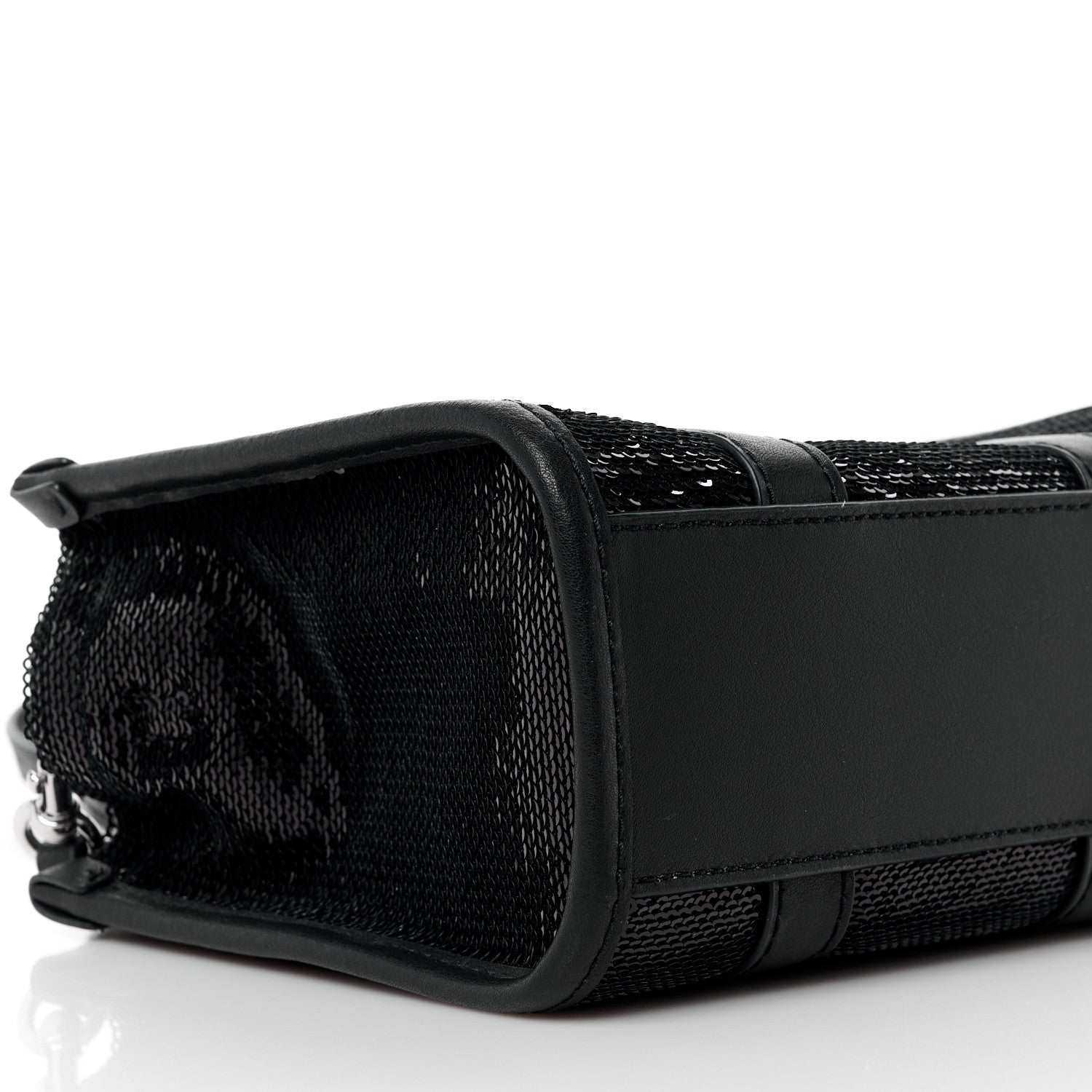 Marc Jacobs Sequin Small The Tote Bag Black 9 of 10