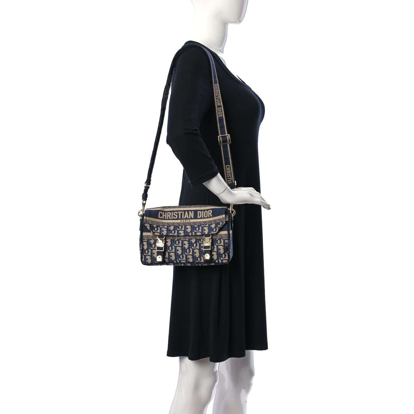 Oblique Small Diorcamp Bag Blue