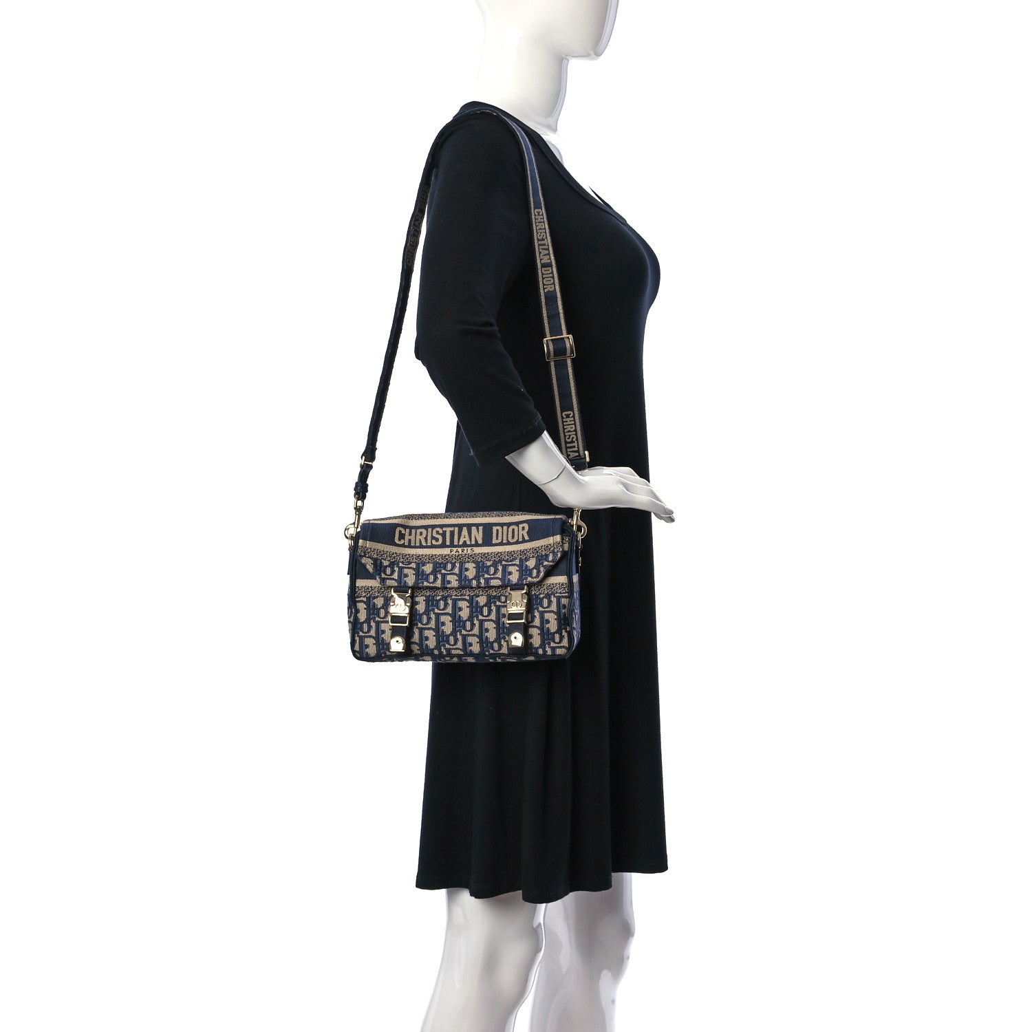 Christian Dior Oblique Small Diorcamp Bag Blue 2 of 10