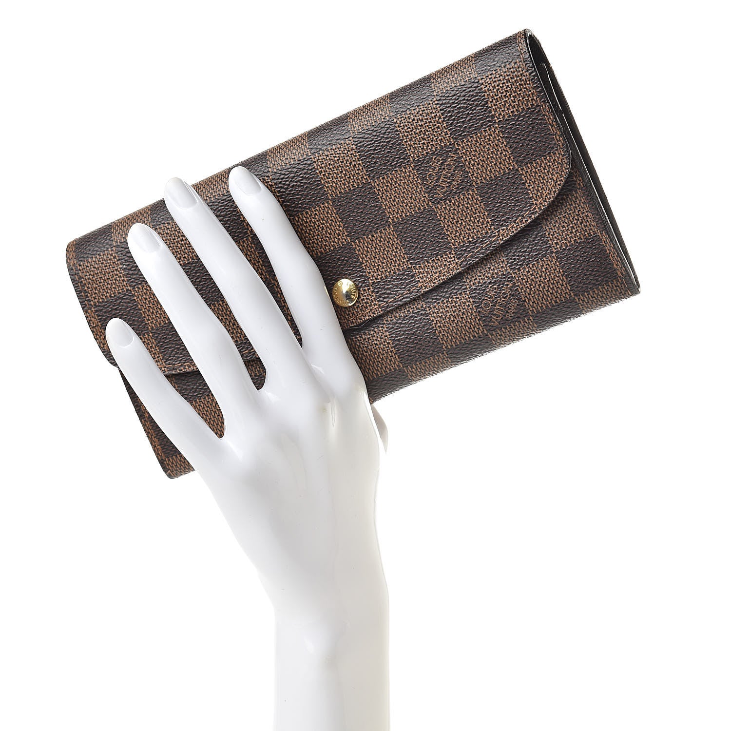 Louis Vuitton Damier Ebene Emilie Wallet 2 of 11
