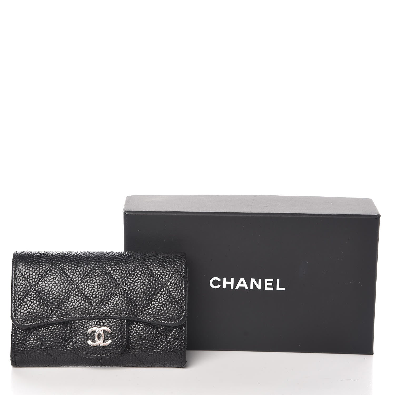 Chanel Caviar Quilted Flap Card Holder Black 13 of 13