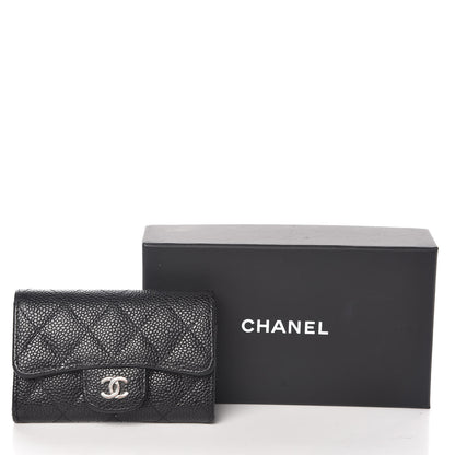 Chanel Caviar Quilted Flap Card Holder Black 13 of 13