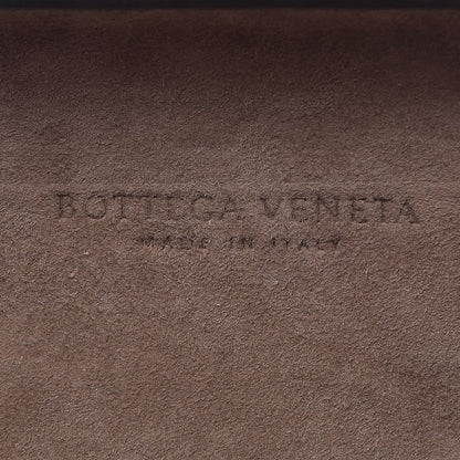 Bottega Veneta Waxy Nappa Intrecciato Knot Studded Clutch Gray 6 of 6