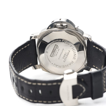 Panerai Stainless Steel Alligator 40mm Luminor Marina Automatic Watch Black PAM00048 5 of 7