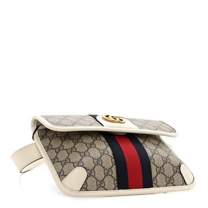 Gucci GG Supreme Monogram Web Small Ophidia Belt Bag 100 40 Beige Ebony White 4 of 10
