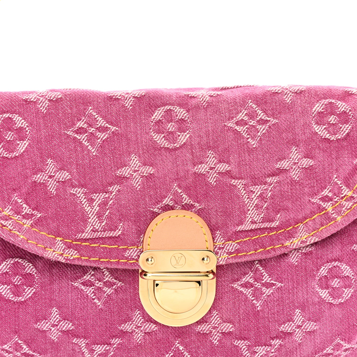 Louis Vuitton Monogram Denim Mini Pleaty Fuchsia 8 of 11