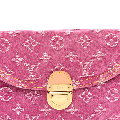 Louis Vuitton Monogram Denim Mini Pleaty Fuchsia 8 of 11