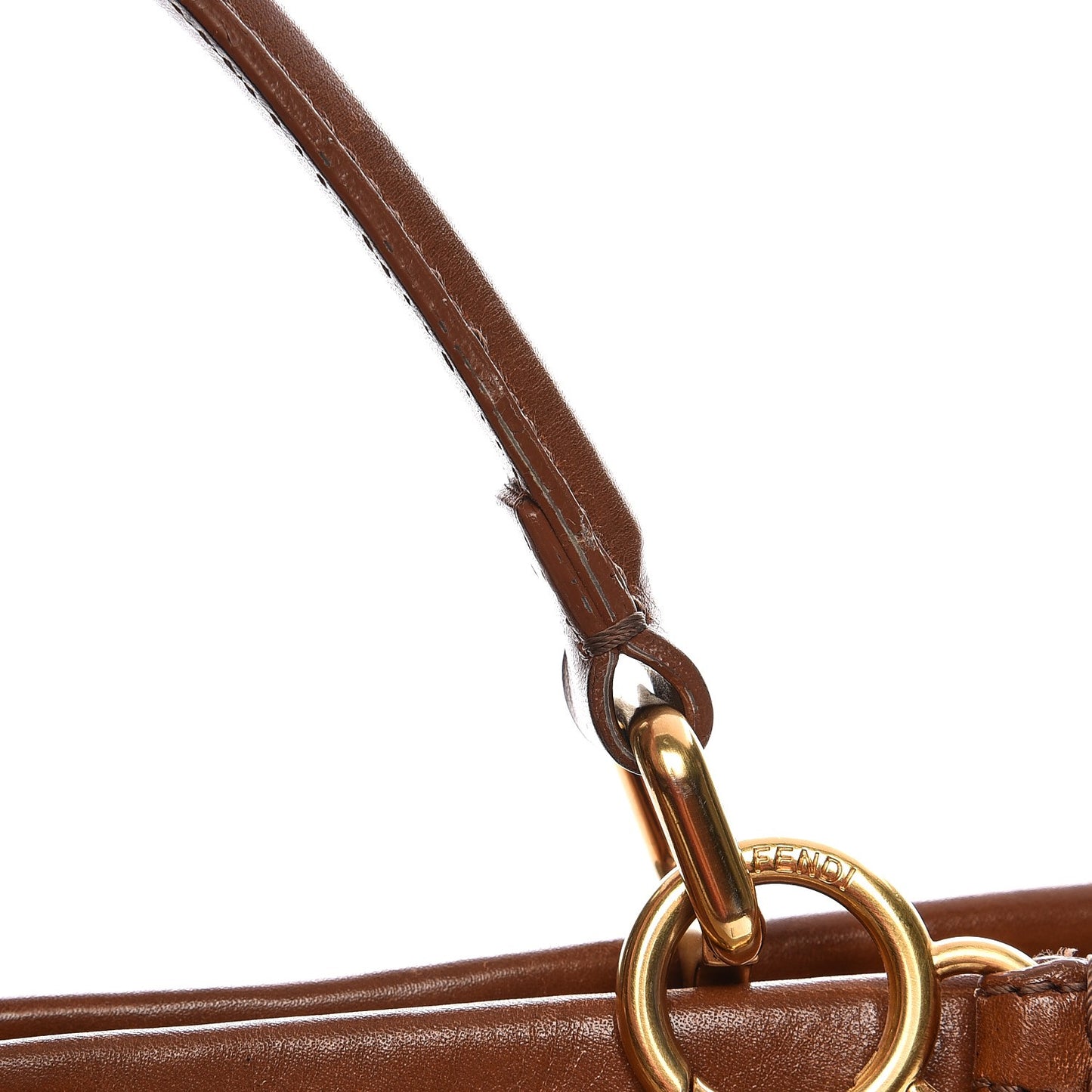 Corda Zucca Large Peekaboo Iconic Satchel Cognac