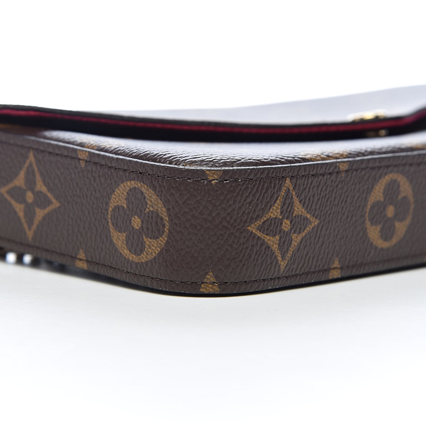 Monogram Pochette Felicie Chain Wallet Fuchsia