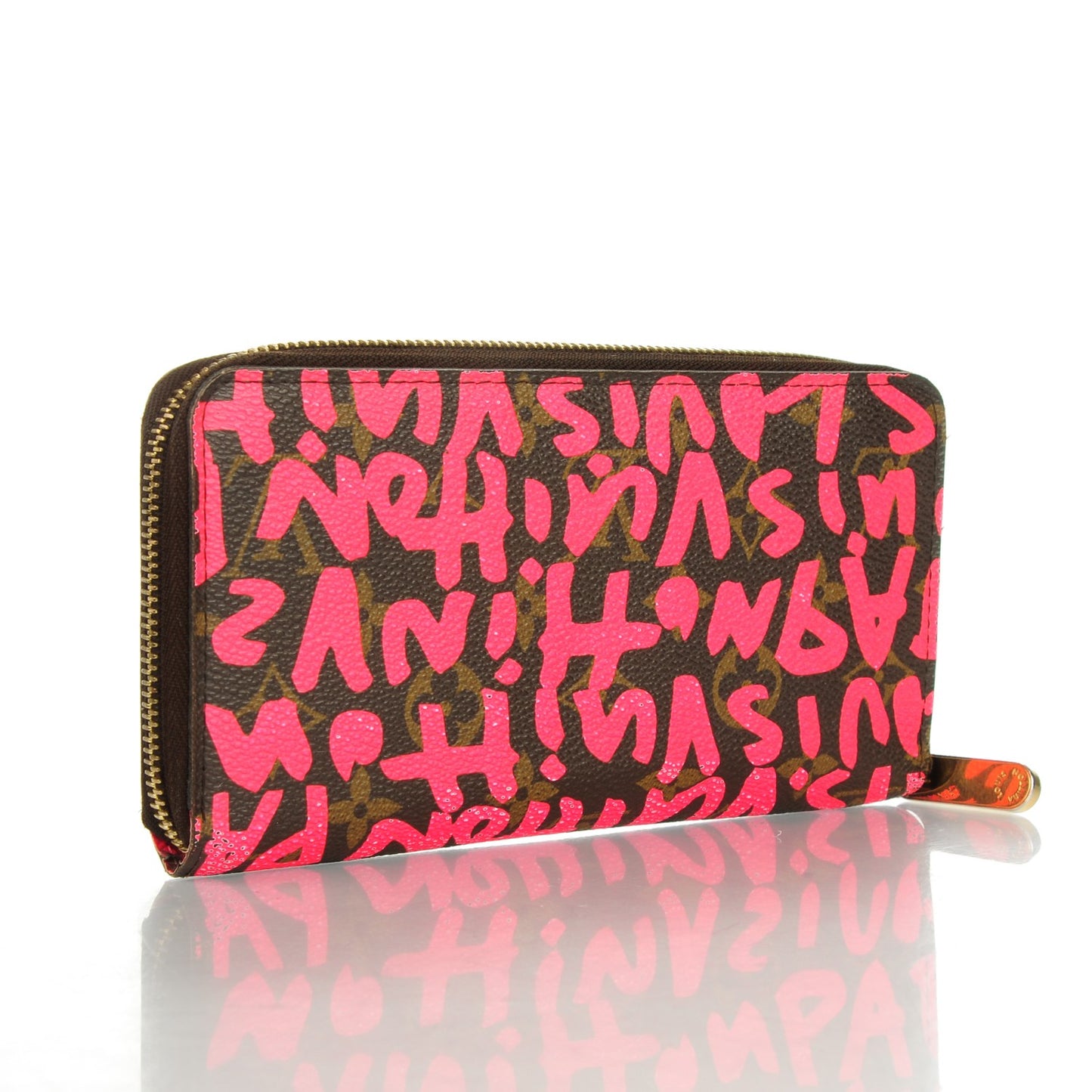 Monogram Graffiti Zippy Wallet Fuchsia