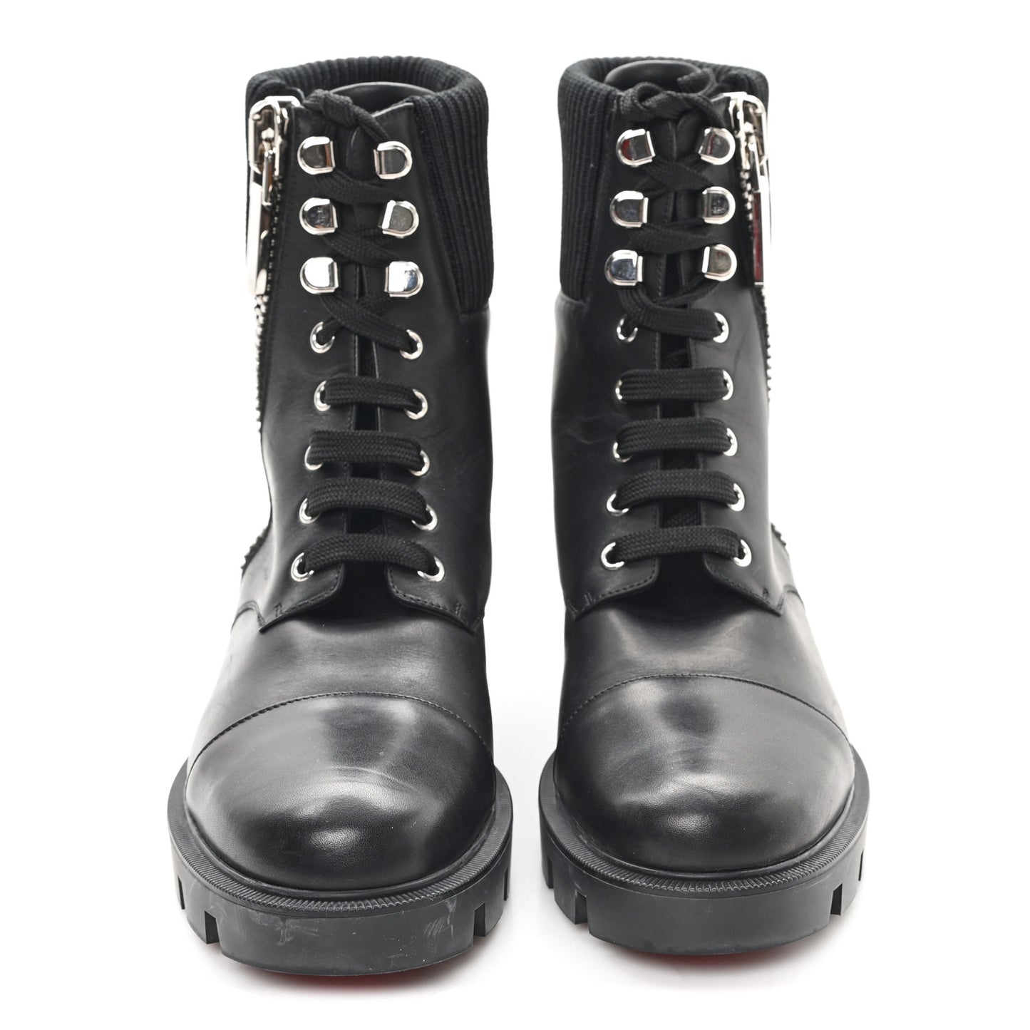 Calfskin Knit Quilted En Hiver Boots 40 Black