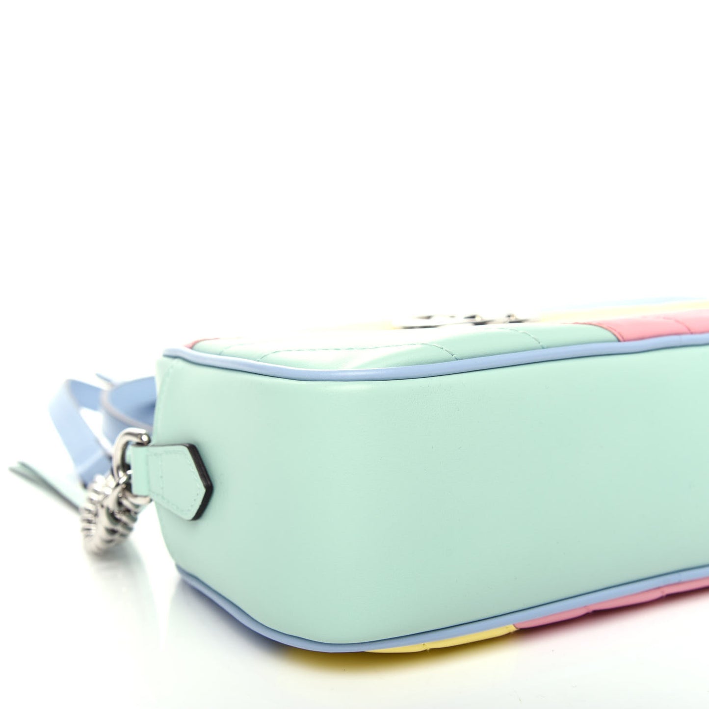 Calfskin Matelasse Diagonal Small GG Marmont Chain Shoulder Bag Multicolor Pastel