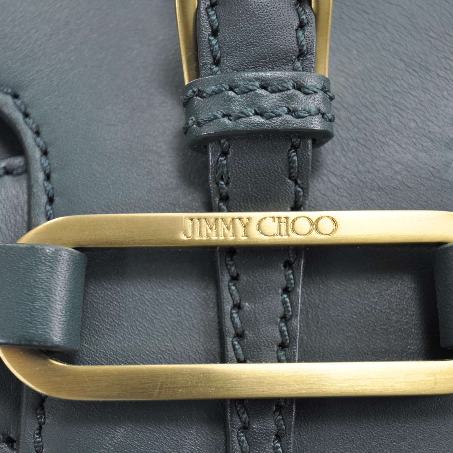 Jimmy Choo Leather Torquay Flap Bag Green 8 of 8