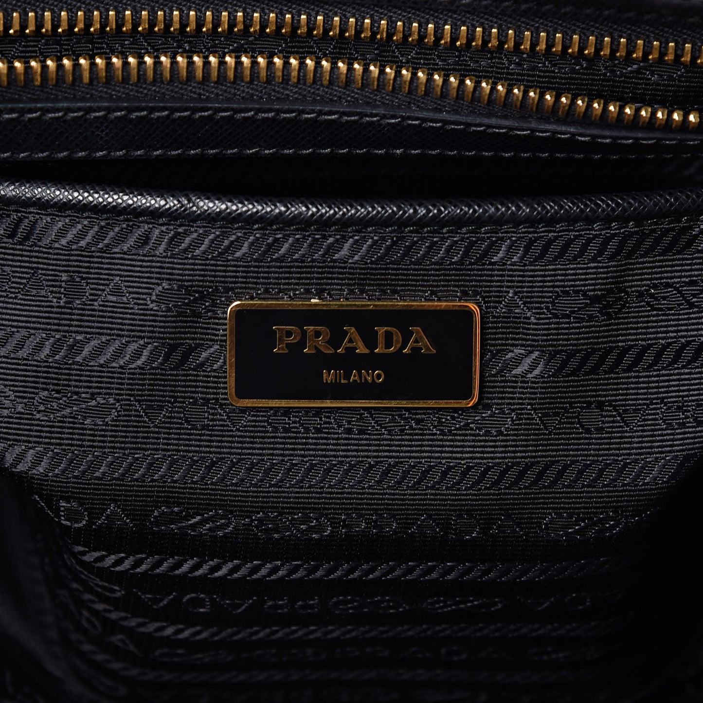 Tessuto Nylon Saffiano Tote Black