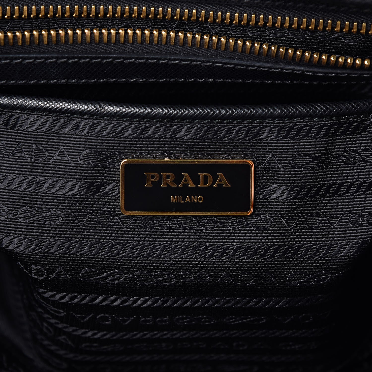 Prada Tessuto Nylon Saffiano Tote Black 6 of 11