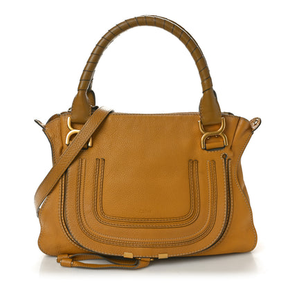 Chloe Calfskin Medium Marcie Satchel Sand Shell 1 of 15