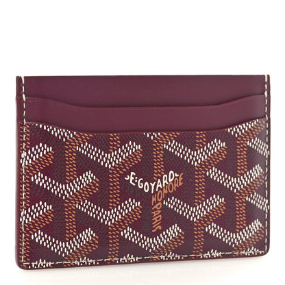 Goyard Goyardine Saint Sulpice Card Holder Bordeaux 3 of 9