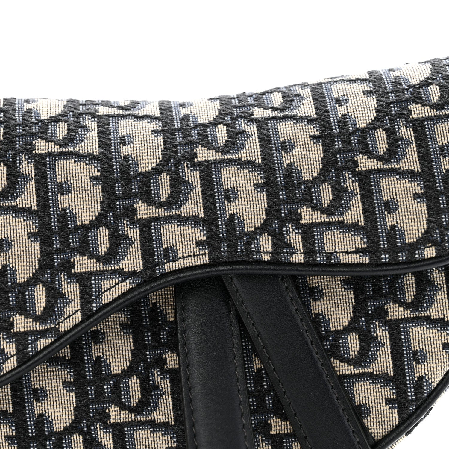 Christian Dior Oblique Mini Saddle Bag Blue 8 of 13