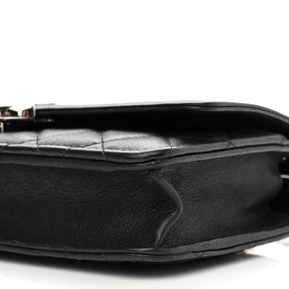Chanel Lambskin Quilted CC Box Wallet On Chain WOC Black 11 of 13