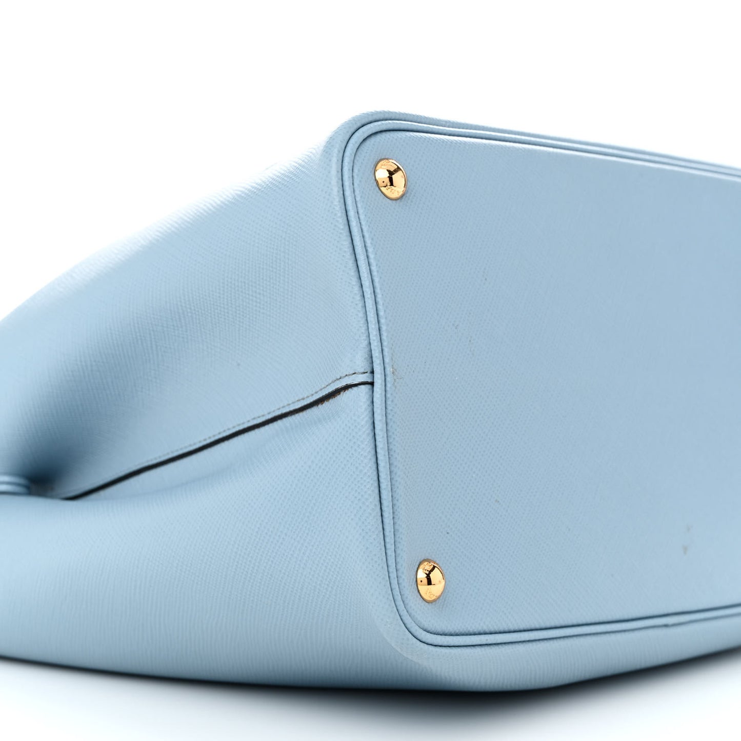 Saffiano Cuir Medium Double Bag Astrale Blue