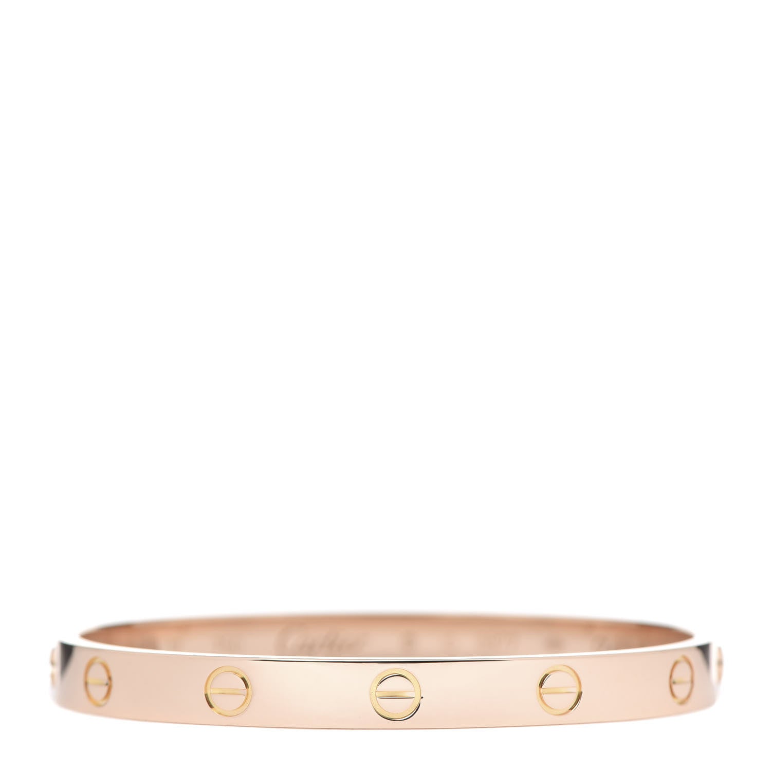Cartier 18K Pink Gold LOVE Bracelet 17 1 of 8
