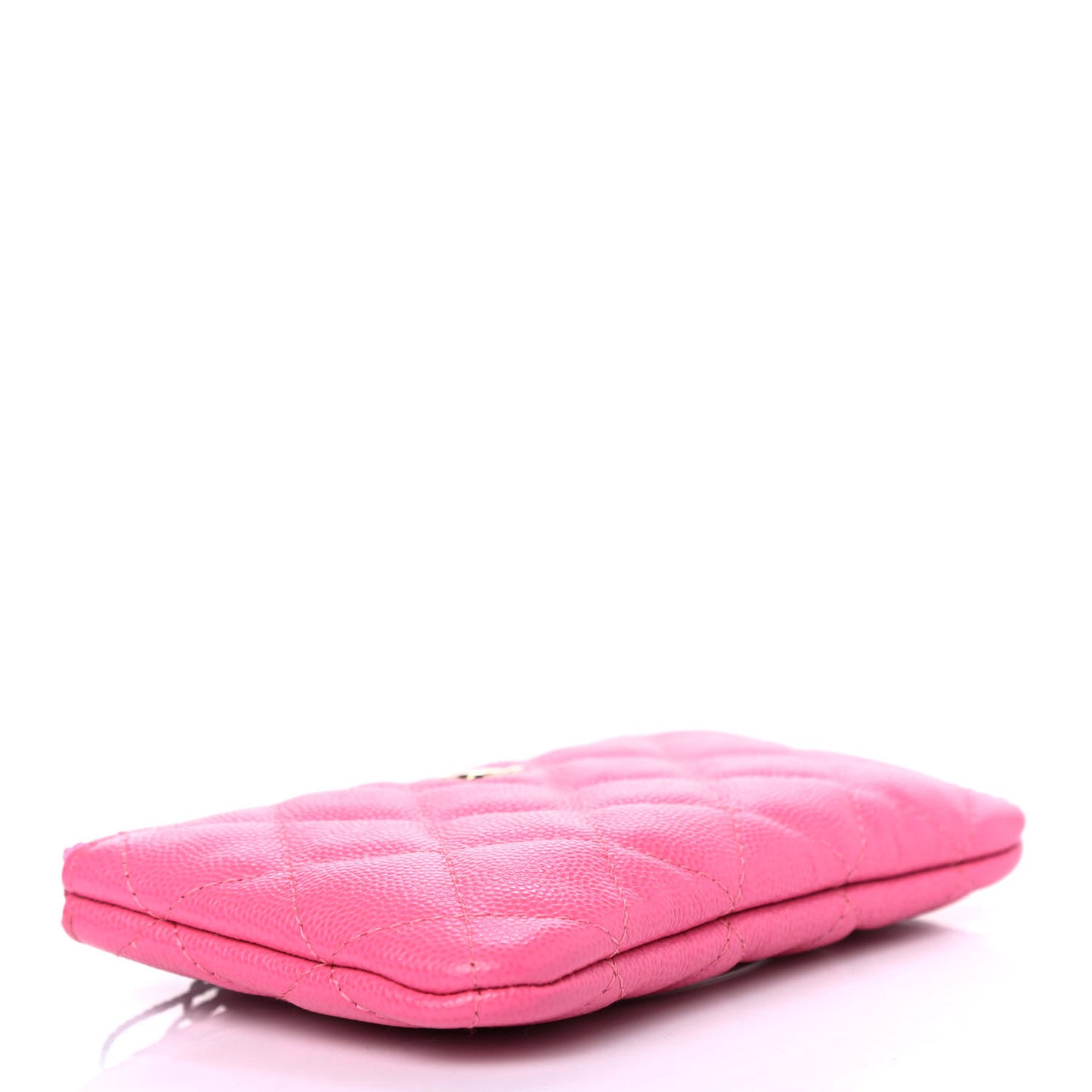 Caviar Quilted Small Cosmetic Case Pink