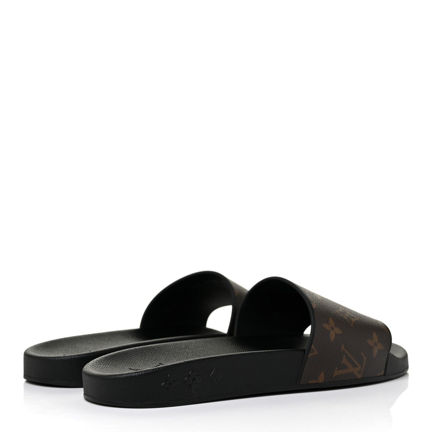 Rubber Monogram Mens Waterfront Mules 8.5 Macassar