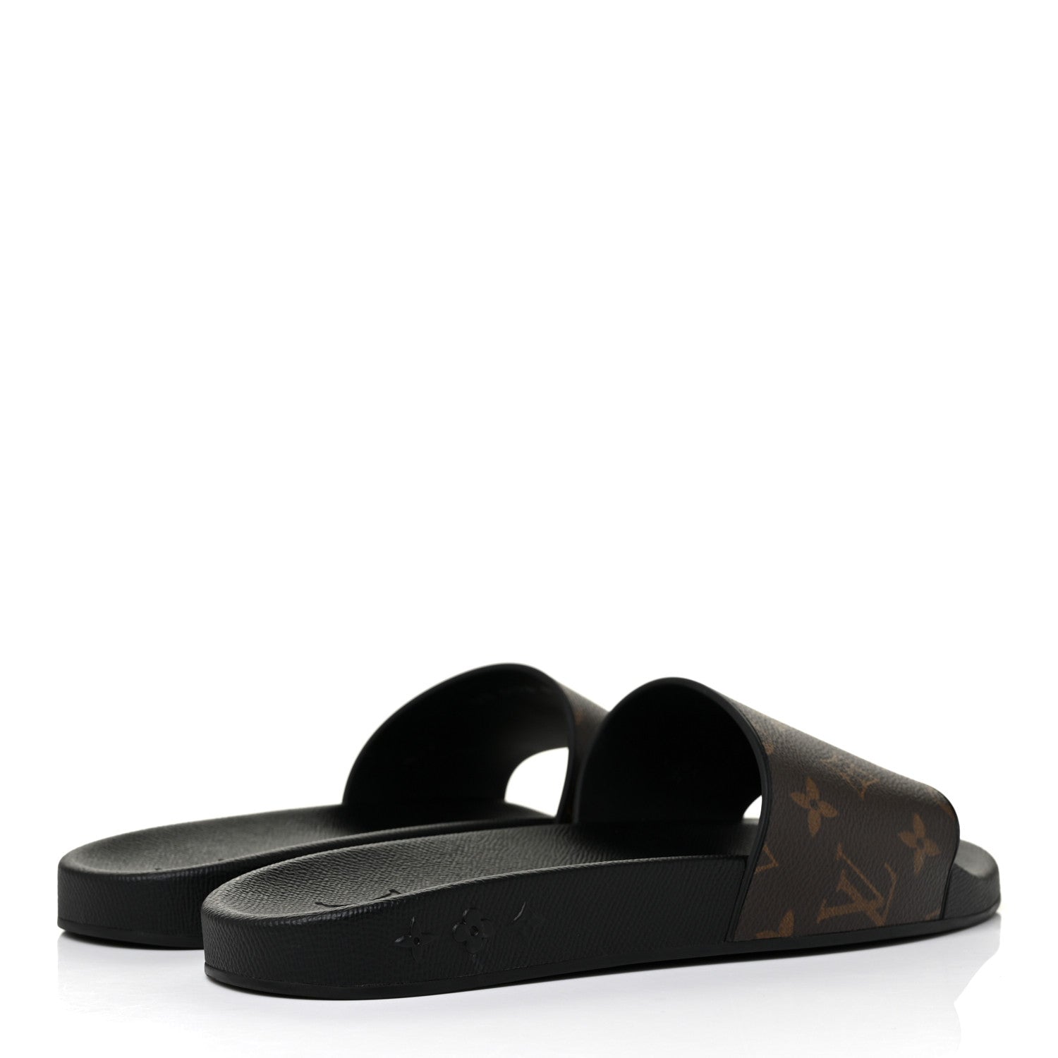 Louis Vuitton Rubber Monogram Mens Waterfront Mules 8.5 Macassar 4 of 9