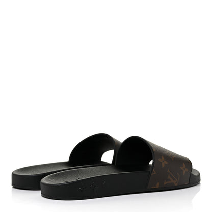 Louis Vuitton Rubber Monogram Mens Waterfront Mules 8.5 Macassar 4 of 9