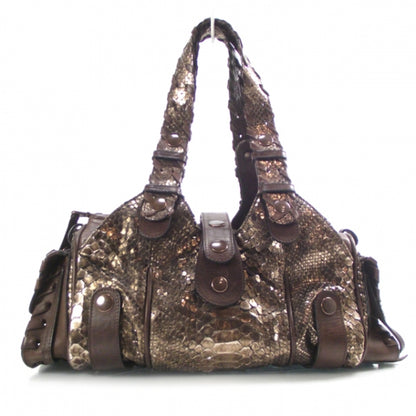 Chloe Python Silverado Shoulder Bag Bronze 1 of 13