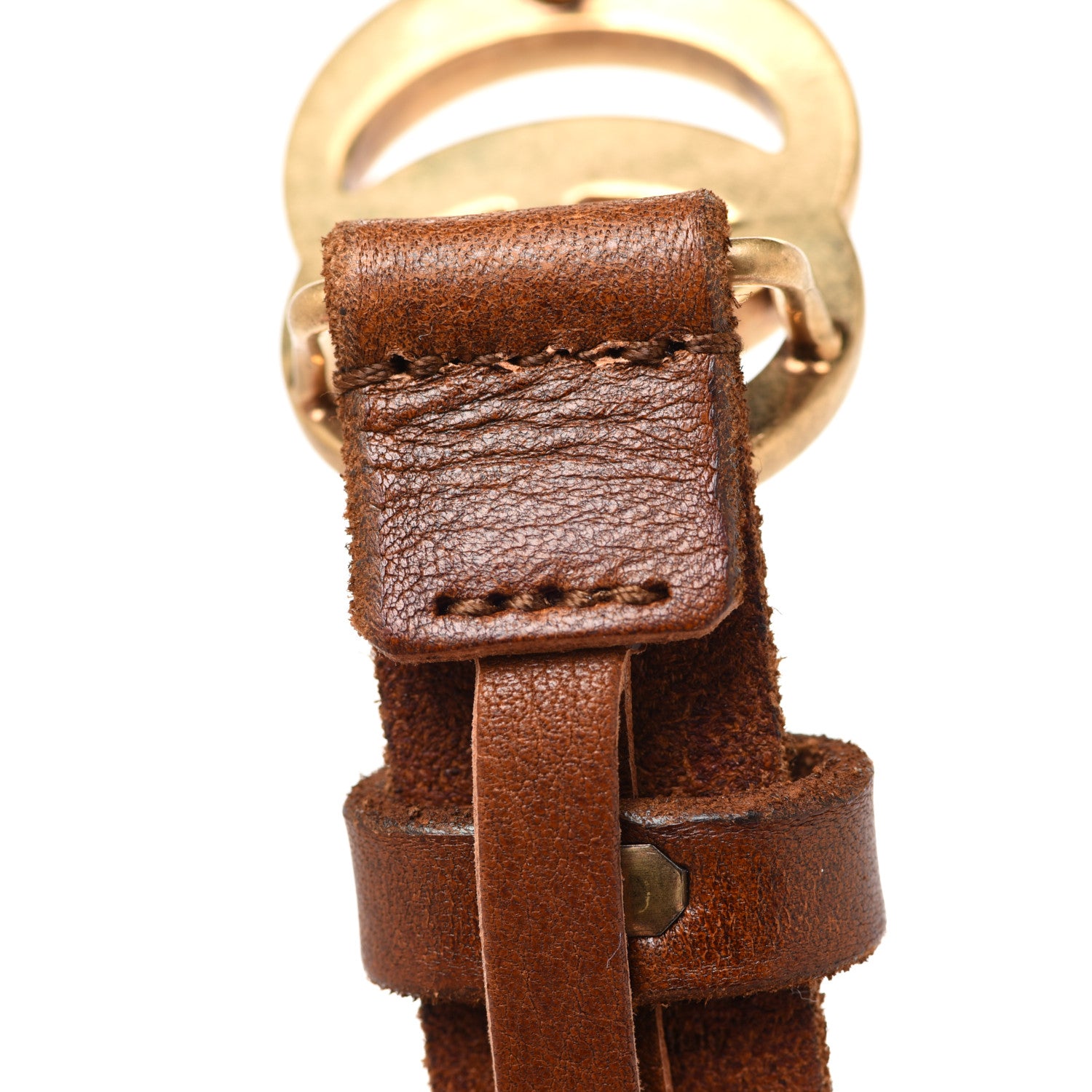 Gucci Faded Calfskin Double G 20mm Belt 85 34 Cuir 5 of 5