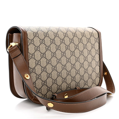 Gucci GG Supreme Monogram Horsebit 1955 Shoulder Bag Beige Brown Sugar 3 of 10