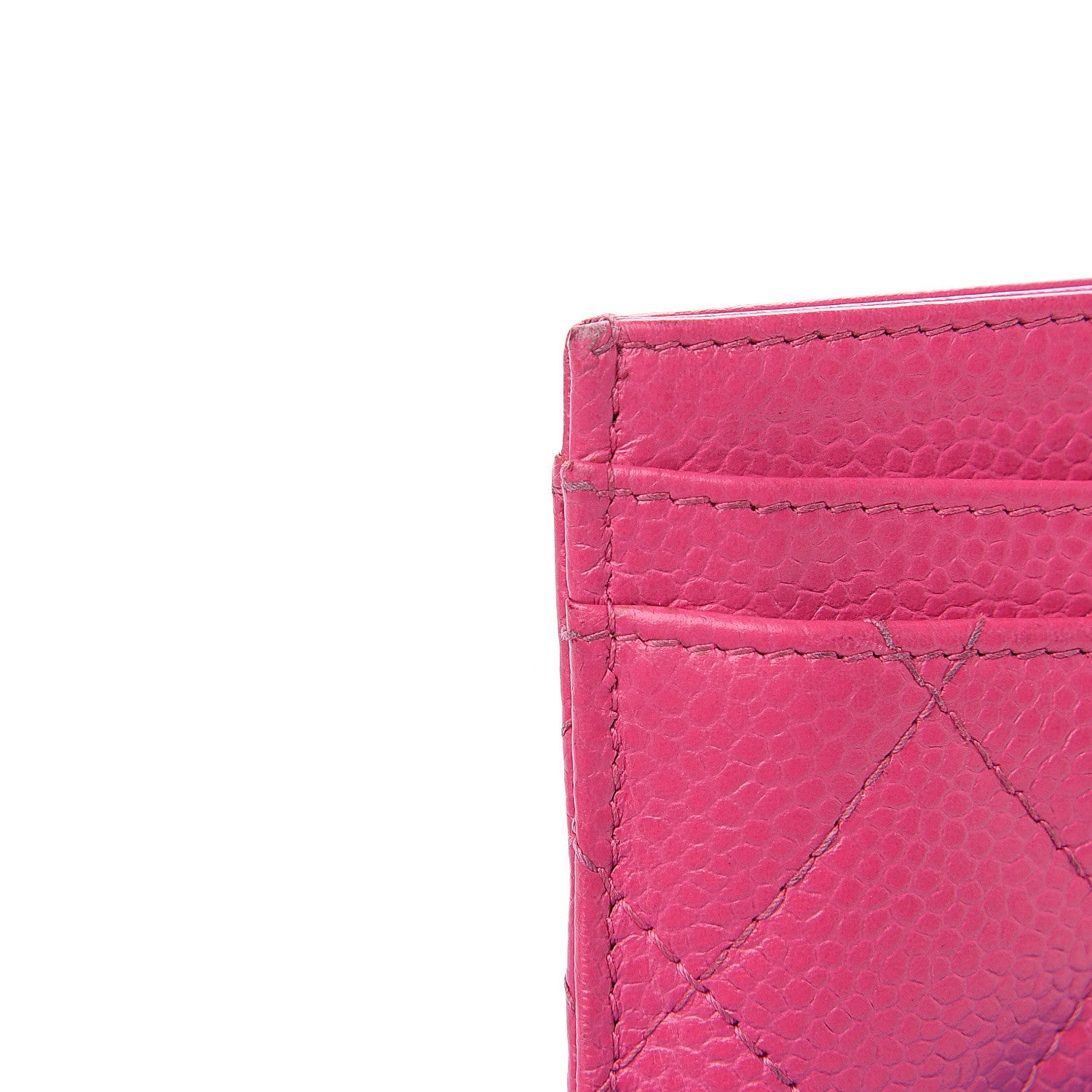 Chanel Caviar Quilted Card Holder Pink 10 of 12