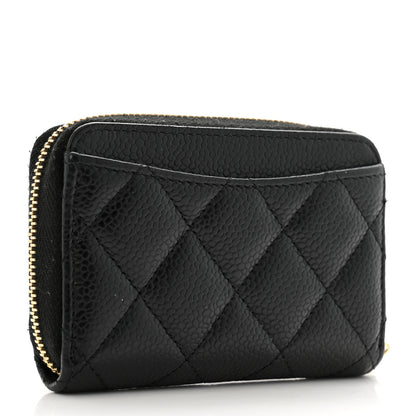 Chanel Caviar Quilted Classic Zipped Coin Purse Black 3 of 11