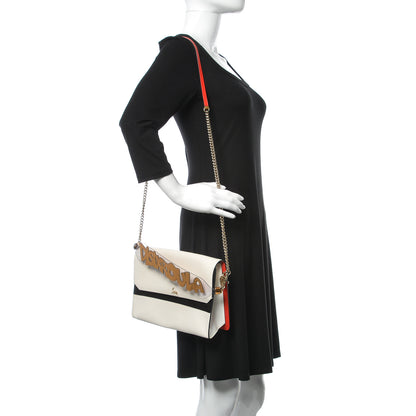 Christian Louboutin Calfskin Broken Glass Loubiblues Disikroul Satchel Latte Bronze 4 of 23