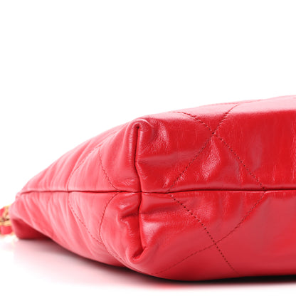 Chanel Shiny Calfskin Quilted Small Chanel 22 Red 10 of 11