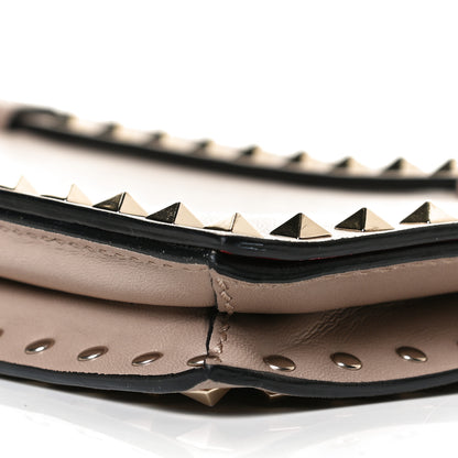 Valentino Garavani Nappa Rockstud Wristlet Clutch Poudre 9 of 10