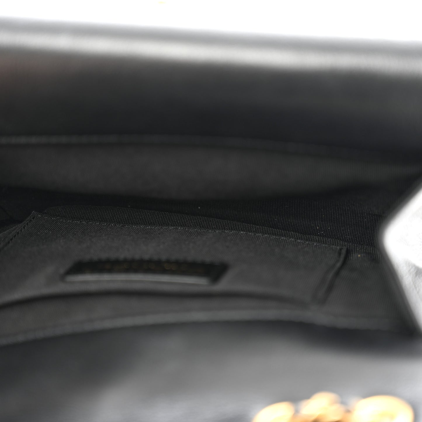 Calfskin Quilted Triple Flap Black